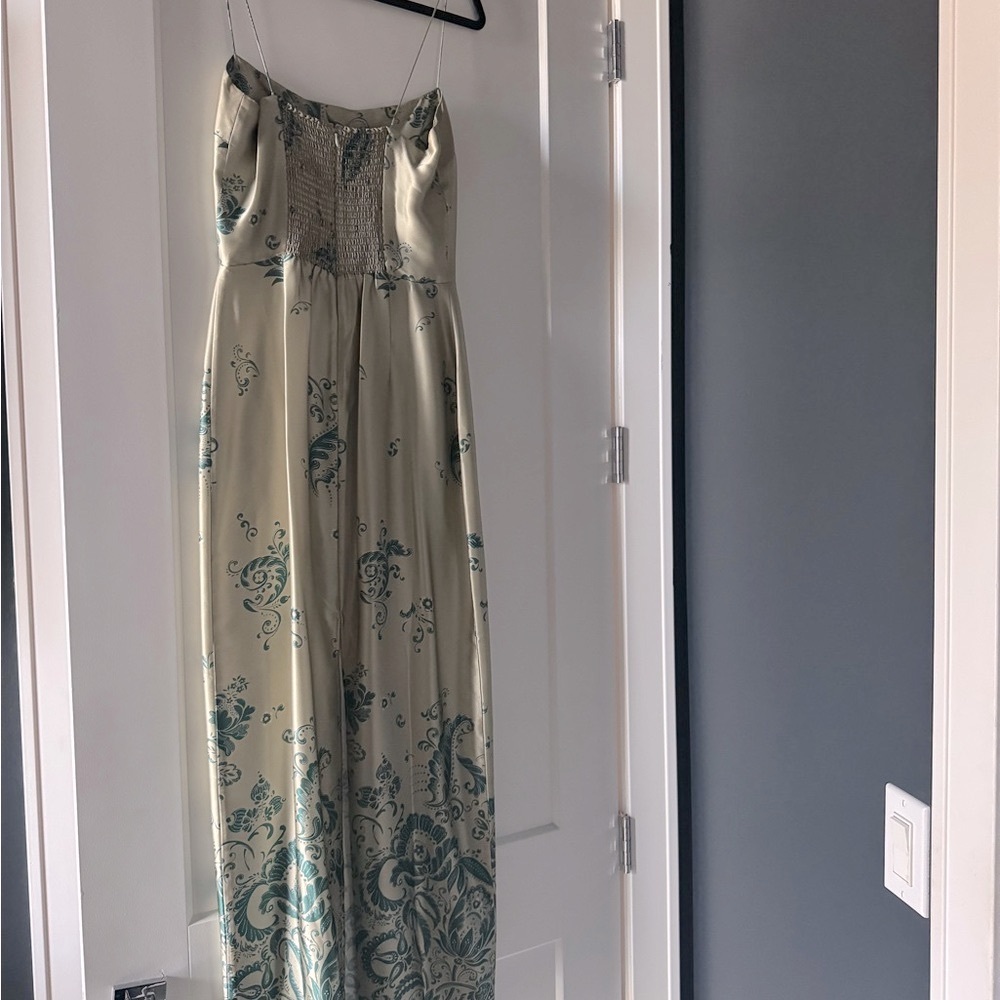 Reformation Frankie Silk Dress - Sage - Picture 4 of 4